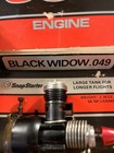 Cox Black Widow  049 no 150 Nos nib Vintage Model Airplane Engine W snap Starter