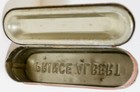 Vintage Advertising Empty Prince Albert Tobacco Pocket Match Holder Safe Tin