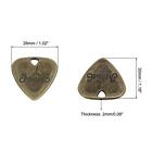 5 Pack Guitar Picks 2mm Thickness Metal Bronze For Guitar