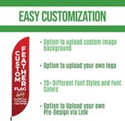 Custom Feather Flag Hd Print Outdoor Swooper Flag W logo Text   Pole   Crossbase