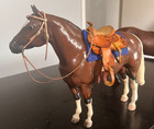  Traditional Breyer Size Western Saddle Set Model Horse  Peter Stone tack    