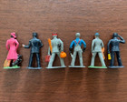 Vtg 1930   s Lot Of Six  6  Barclay Metal Railroad Theme Figures  Orig  Fam  Owner