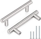30 Pack 3 Inch Hole Centers Kitchen Cabinet Handles Euro T Bar Cabinet Pulls St