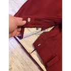 Vintage 70s Hippie Montgomery Ward Burgundy Red High Waist Trousers Pants 28