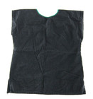 Vintage Black Yellow Green Daisy Floral 100  Cotton Mexican Peasant Blouse M