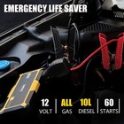 Gooloo Gp4000 Jump Starter 4000a Peak Car Starter Supersafe 12v Lithium Jump Box