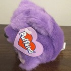 Swibco Vintage Puffkins Violet Bear Tag 6659 Purple Round Beanie Ball Plush Toy