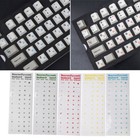 Russian Transparent Keyboard Stickers 4colors For Laptop Pc-computer  B1x0 D5k9