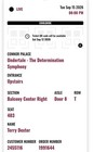Undertale Determination Symphony Ticket