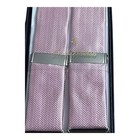 Brooks Brothers Suspenders Mens Braces Pink  Brown Leather Adjustable New