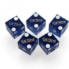 Cal Neva Reno Casino Dice Best Bet Blue Polished Set Of 5 Matching Serial  s