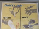 Vintage Original 1948 Smokey Bear Smokey Says Ny State Fire Prevention Poster
