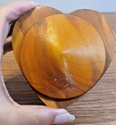 Mount Marquette Michigan Souvenir Wooden Heart Shaped Box