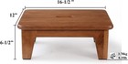 Consdan Bedside Step Stool - American Plantation Oak  Chocolate