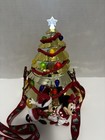 Disney Parks 50th Mickey Minnie Golden Christmas Tree Light Up Popcorn Bucket