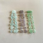 Genuine Beach Sea Glass Sky Blue Pistachio Purple  Surf-tumbled Mendocino Ca