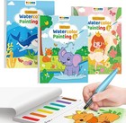 3 Pack Paint With Water Coloring Books For Toddlers  Mess Free Watercolor Pai   