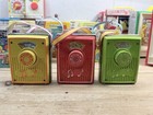 Vintage Fisher Price Music Box Pocket Radio Lot Of 12 - All Work