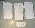 Vintage Gerber Baby 3 Hooded Bath Towels   Washcloth Set