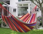 Canvas Hammock 1 - 2 Person Heavy Duty 102  X 31  Camping Backyard Patio Swing
