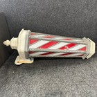 Koken Antique Illuminated Wall Mount Stained Glass Barber Pole  not Working  