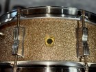 1965 Vintage Ludwig Jazz Festival Snare Drum Champagne Sparkle Gold