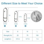 Bwaskyri 200pcs Fishing Power Speed Clips  Upgraded Stainless Steel Silver 