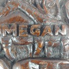 Carved Wood Africa Continent Rhino Elephant Giraffe Plaque Wall Hanging W  Megan