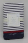 Pottery Barn Kids Baby Crib Skirt Backseat Driver Blue Stripe 28 x52  Nautical
