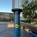 Sunoco Gas Pump Advertising Display Cylinder Top Lighted Lantern Style Untested