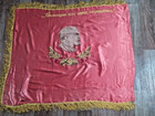 Vintage Soviet Union Ussr Banner Flag- Lenin Portrait   Ussr Coat Of Arms- 53x44