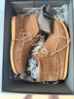 Saint Laurent Men   s Brown Suede Fringe Chukka Ankle Boots Lace-up Us 8