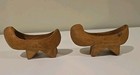 Antique Asian Carved Wood High Heel Shoe Namakshin Rare