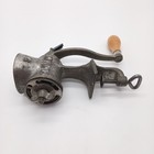 Vtg Climax Meat Sausage Hand Crank Grinder U s a 51 Table Clamp Wooden Handle
