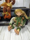 Holiday Posable Woodland Fairy Elf Pixie Winged Dolls Ornaments