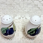 Noritake Primachina Royal Orchard  Salt Pepper Shakers  Fruit Leaves  Japan