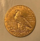 1915  2 50 Us Indian Head Gold Quarter Eagle Coin Au
