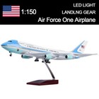 1 150 Diecast Airplane Toys Air Force One Airlines Model With Lights undercarria