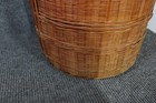 Vintage 31  Chinese Wedding Basket Wicker Bamboo Sewing Notion Storage 5-tier