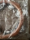 Wooden Handheld Tambourine 6  Headless Percussion Instrument 6 Pairs Jingles