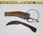 Dagger Filipino Buyo Karambit Knife Philippines Wwii Leather Sheath Antique