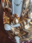 Vintage Chinese Porcelain Gold Gilt Statue 10 5 Inch Tall Guan Yin
