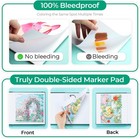 Ohuhu Double-sided Marker Pad  Art Sketchbook 8 3  8 3  For Alcohol Markers Paint
