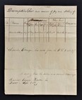1862 Antique Civil War Pay Clothing Handwritten Account Ettinger Bucks County Pa