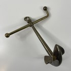 Solid Brass Anchor Paperweight Antique Nautical Ship Boat Desk Vtg Decor 9 5   