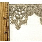 1-3 4  Metallic Venice Venise Lace Trim - Color  Gold - 6 Continuous Yards 