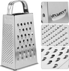 Kitchen Stainless Steel 4-sided Box Food Grater Vegetable Cheese Slicer Shredder