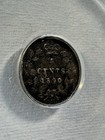 1890-h Canada 5 Cents Small Silver Coin Graded Vf 20 By Anacs