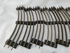 Lot Of 10 Vintage Lionel O Gauge Model Train Tracks Curved Metal 3 Rail Used