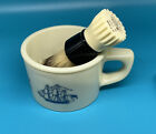 Vintage Old Spice Ship Grand Turk-salem 1786 Shaving Mug W  Stag  Brush B753